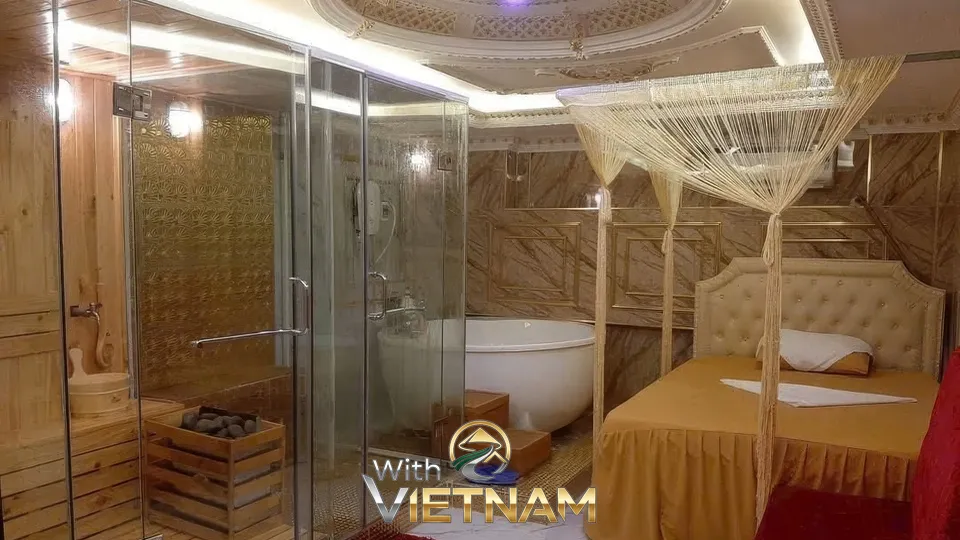 사우나와 욕조가 완비된 VIP 마사지 룸