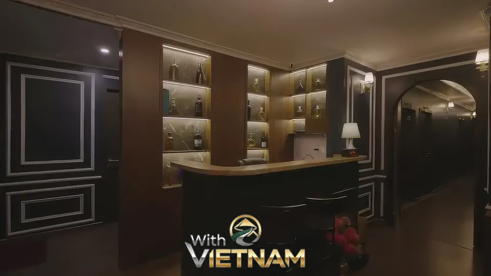 고풍스러운 분위기의 스파 리셉션 데스크