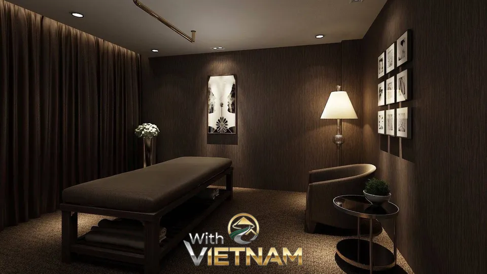 어두운 분위기의 마사지실