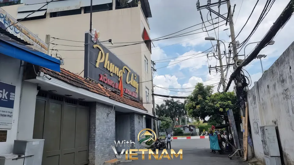 풍투이 마사지 가게의 외부 모습