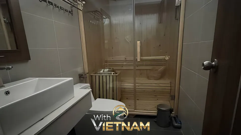 사우나 시설이 있는 욕실