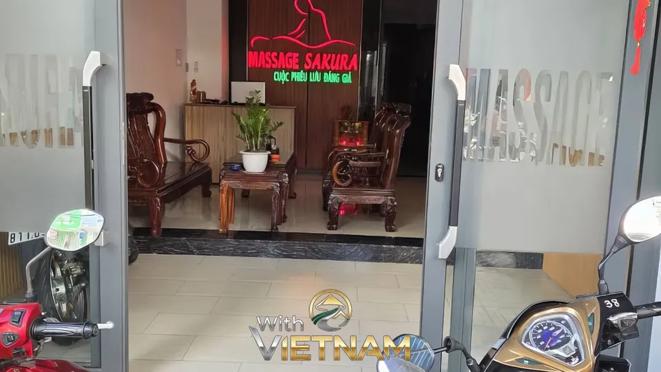 나트랑 마사지 사쿠라 가게 입구