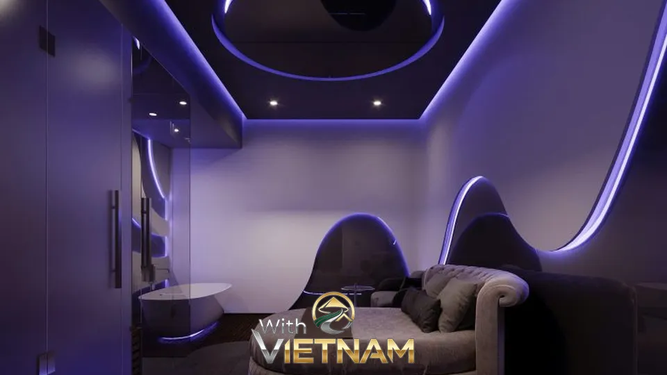 욕조가 있는 모던한 분위기 룸