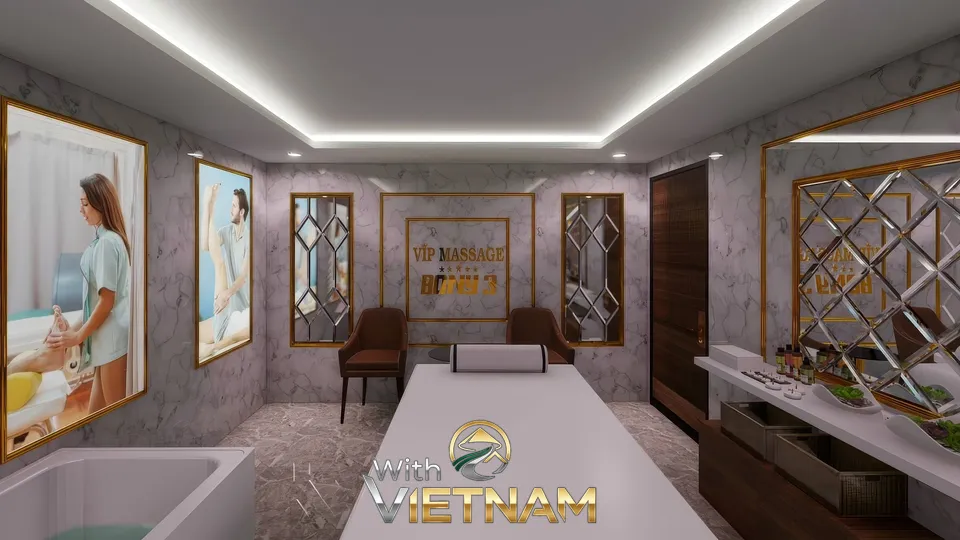 고급스러운 인테리어의 VIP 마사지룸